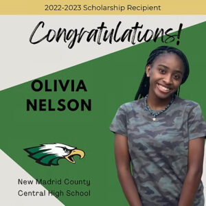 Congratulations! Olivia Nelson, New Madrid County Central High School