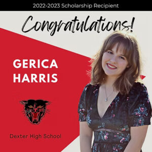 Congratulations! Gerica Harris, Dexter High School